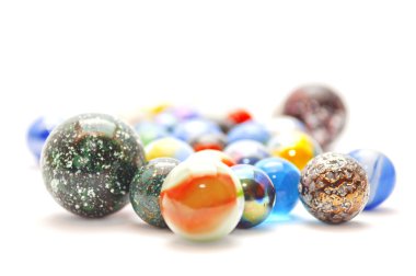 Glass marble balls clipart