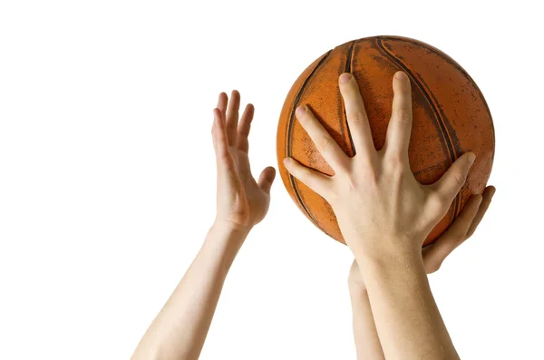 Basketbal blok — Stockfoto