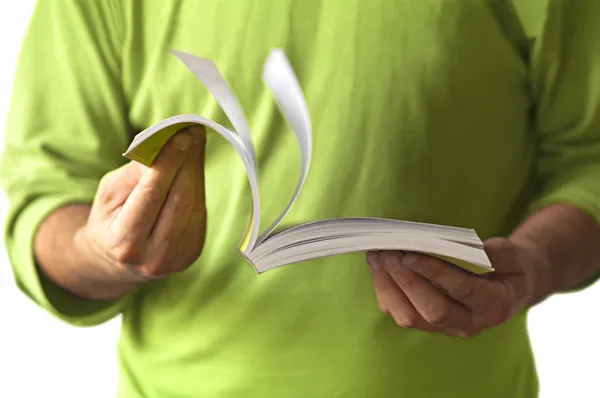 Männer mit Buch — Stockfoto