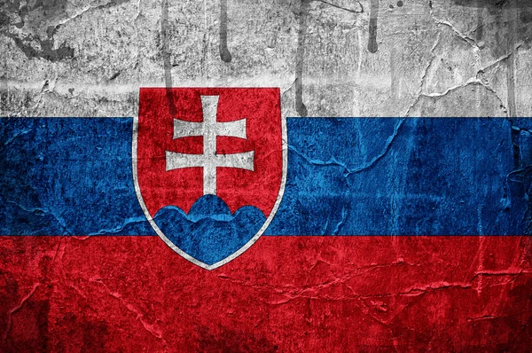 斯洛伐克的旗子 — 图库照片