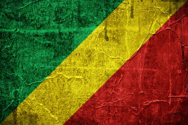 Flagge des Kongo — Stockfoto