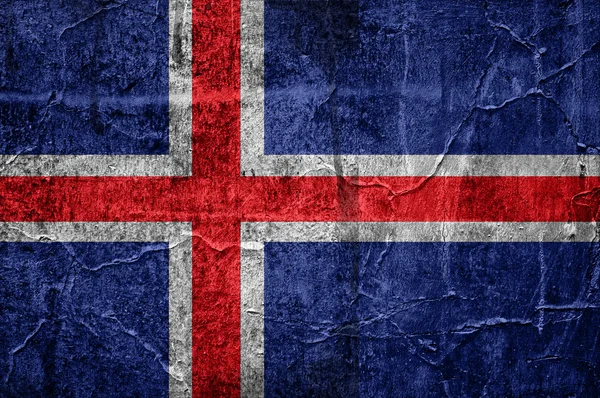 Bendera Islandia — Stok Foto