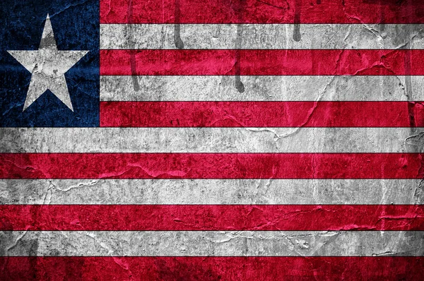 Flagge von Liberia — Stockfoto