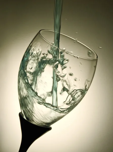 Éclaboussure d'eau en verre — Photo