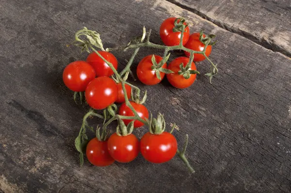 Tomates cereja frescos e maduros — Fotografia de Stock