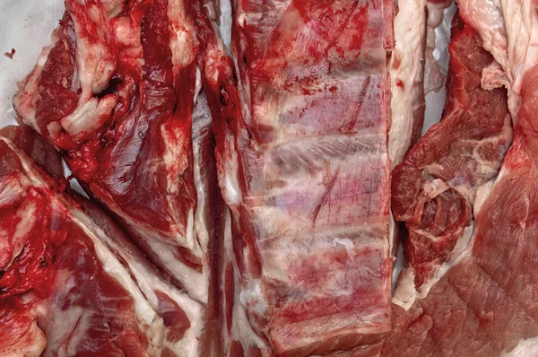 Färsk rå kött. — Stockfoto