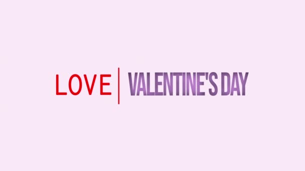 Animation Texte Saint Valentin Belle Romantique Saint Valentin — Video