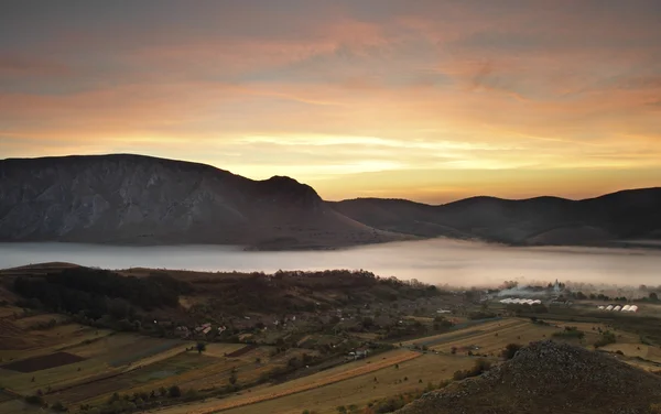 Sonnenaufgang in Transsilvanien — Stockfoto