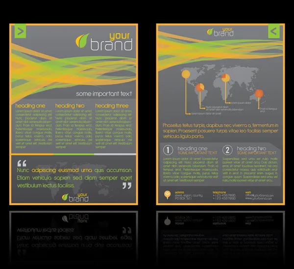 Broşür düzeni tasarım şablonu