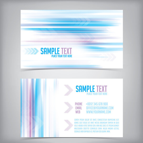 Vector abstract creative business cards