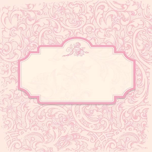 Élégante invitation romantique — Image vectorielle