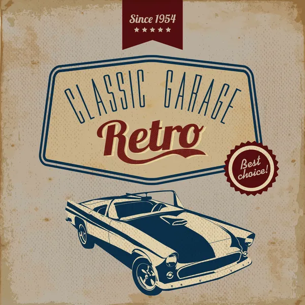 eski model araba tasarım afiş - eski stil vektör tasarımı