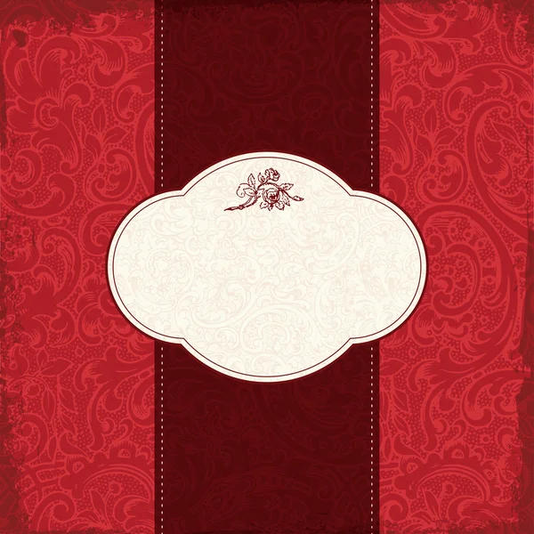 Vintage zarif kartı ile çiçek arka plan