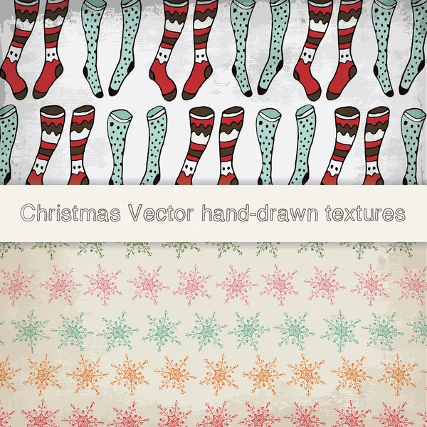 Vintage Christmas pattern vectors — Stock Vector