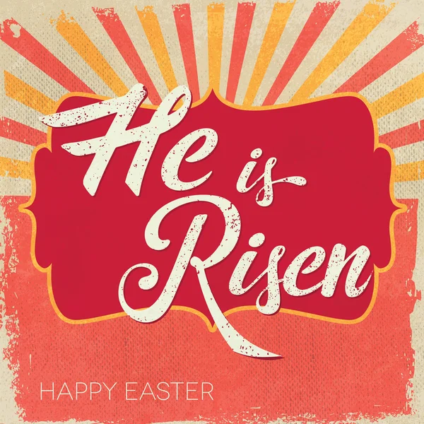 Easter card. He is Risen. — Stock Vector