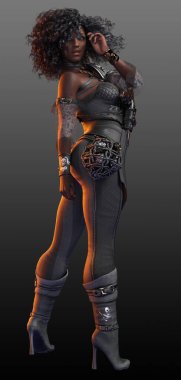 Fantezi POC Steampunk Kadın Korsan