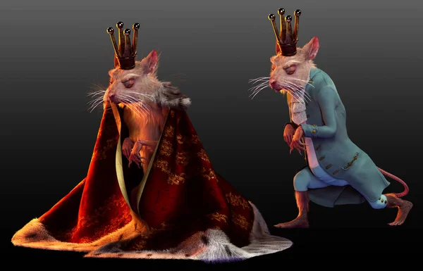 Fantasy Καρυοθραύστης Βασιλιάς Ποντίκι Αρουραίος Βασιλιάς — Φωτογραφία Αρχείου