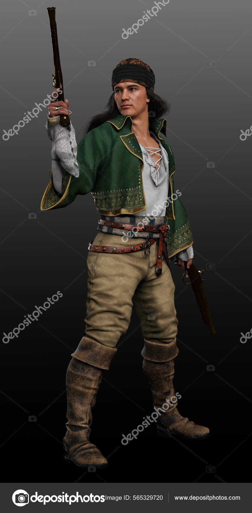 Fantasia Steampunk Pirata Homem Hispânico Latino Sexy Masculino