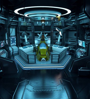 Uzay Gemisi 'ndeki CGI Bilimci Fi Kriyo Laboratuvarı, Meb Laboratuvarı