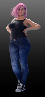 Seksi Cadı, BBW, Kot Giyen Orta Çağ Cadısı