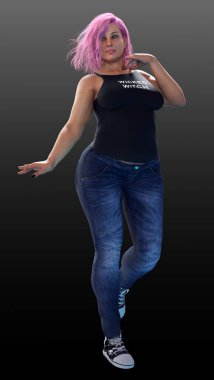 Seksi Cadı, BBW, Kot Giyen Orta Çağ Cadısı