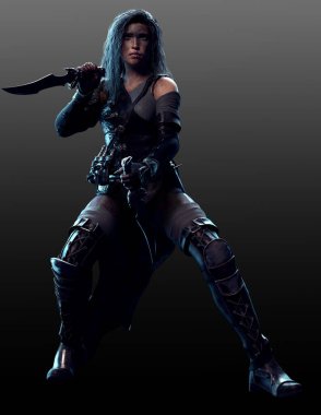 Fantasy, Horror Wraith Woman Risen from the Grave