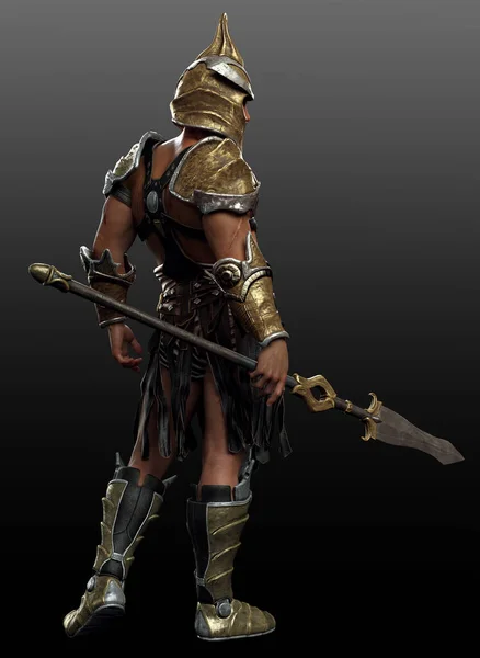 Fantasy Gladiator Greek Roman Warrior God War — стокове фото