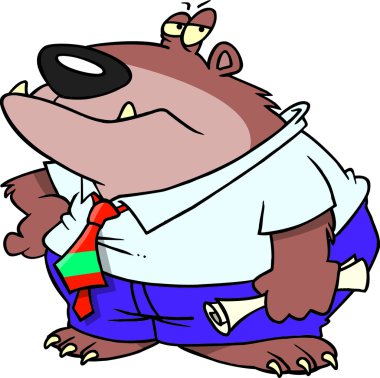beyaz zemin üzerinde bir iş ayı.