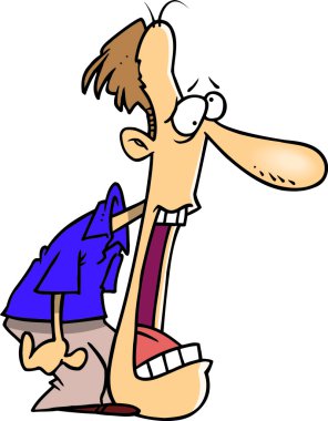 karikatür çene damla