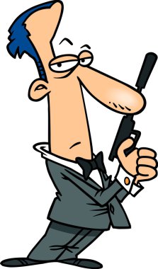 karikatür gizli ajan