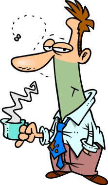 karikatür hırpani işadamı