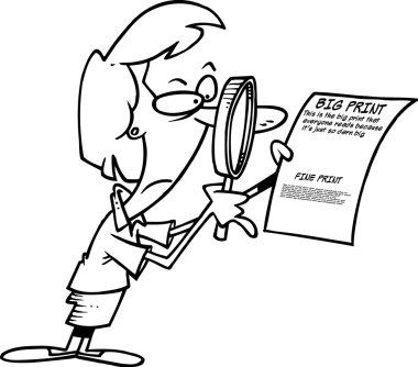 Çizgi film Sözleşmesi İnce Yazdır