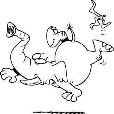 muz kabuğu üzerinde kayma çizgi fil