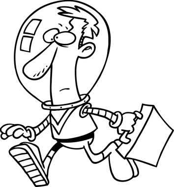 karikatür alan işadamı