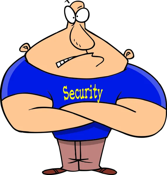 Δικαίωμα δωρεάν clipart εικόνα του ένα bouncer — Διανυσματικό Αρχείο