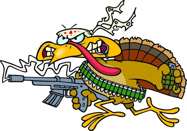 Caricature Rambo Turquie — Image vectorielle