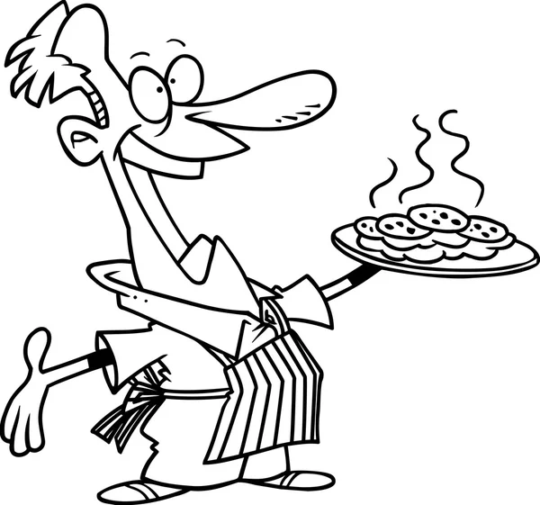 Мультфильм Человек выпечки печенье — стоковый вектор