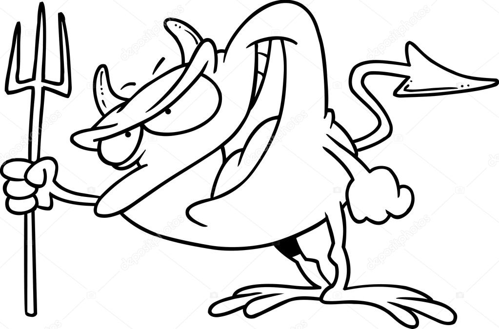 Cartoon Devil Frog