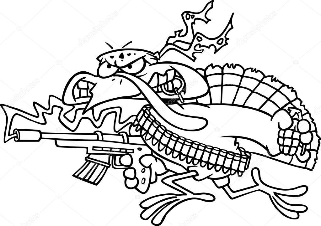 Cartoon Rambo Turkey Stock Vector Image by ©ronleishman #13918391 Cartoon Rambo Turkey Stock Vector Image by ©ronleishman #13918391