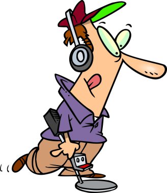 karikatür metal dedektörü