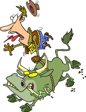 karikatür bull rider