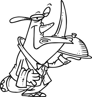 karikatür gergedan garson