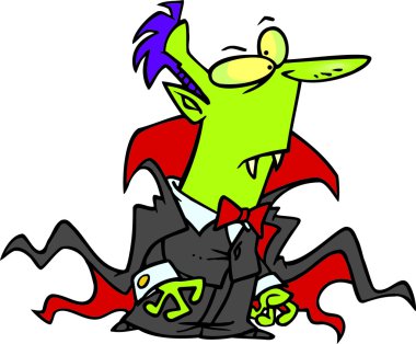 karikatür dracula vampir