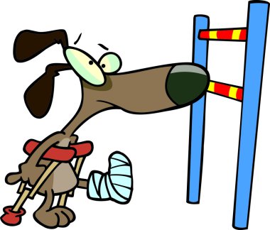 karikatür köpek engel