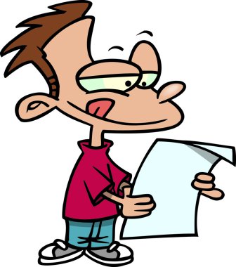 Çocuk yeni yıl Çözünürlük cartoon