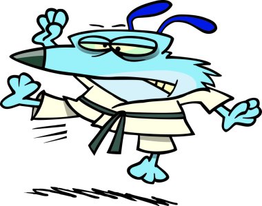 karikatür karate köpek