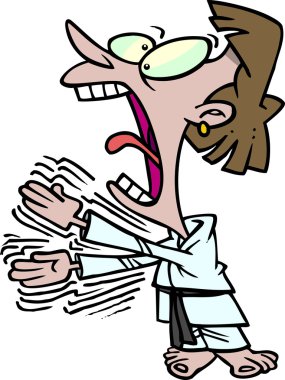 karikatür karate chop