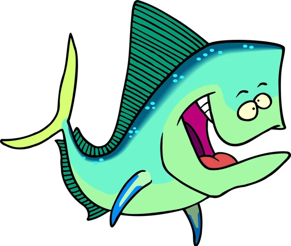Cartoon Mahi Mahi — Stock Vector © ronleishman 13948942