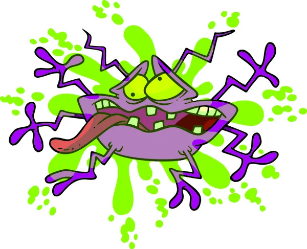 Dibujos animados Bug Splat — Vector de stock