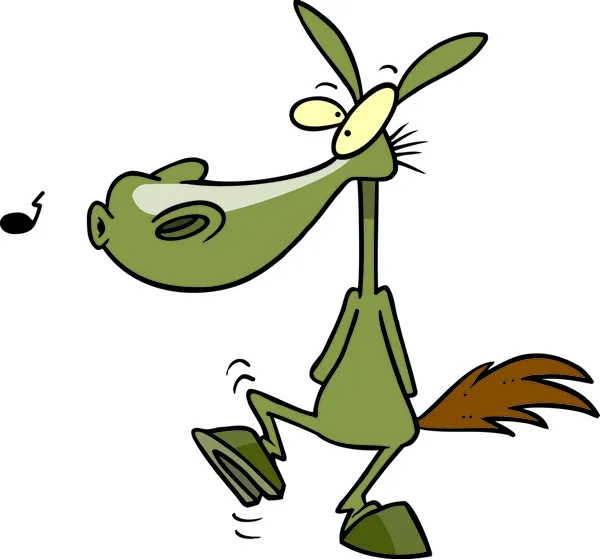 Dibujos animados One Trick Pony — Vector de stock